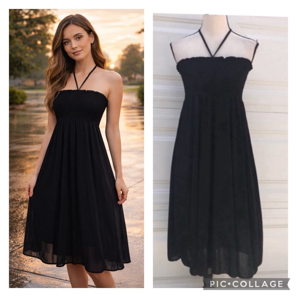 Black smock dress